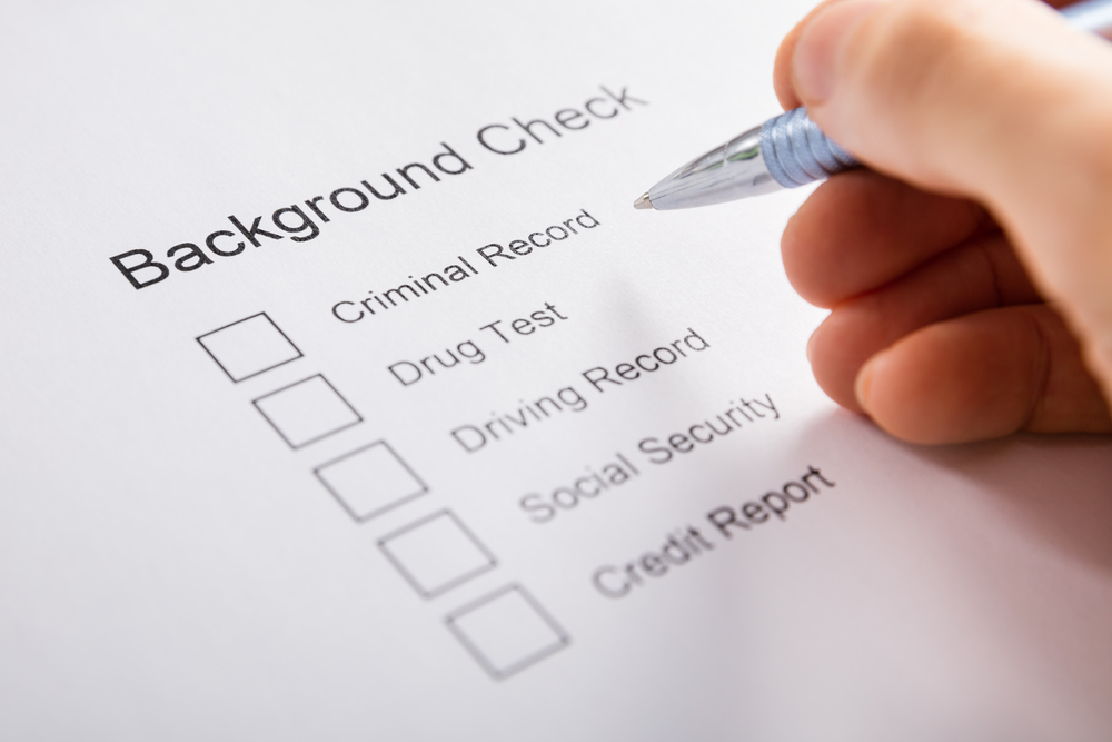 background check investigation services stock photo