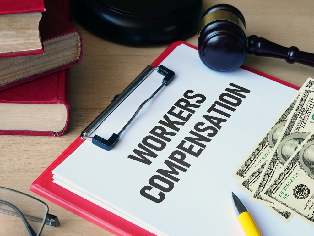 Worker compensation investigation stock photo